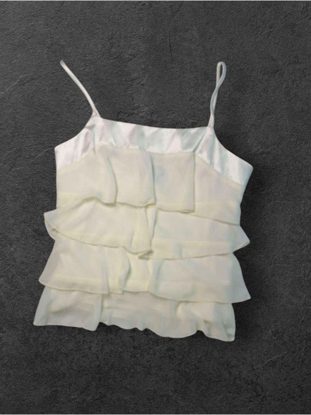 MY MICHELLE WOMAN SLEEVELESS  BEIGE TOP SZ M